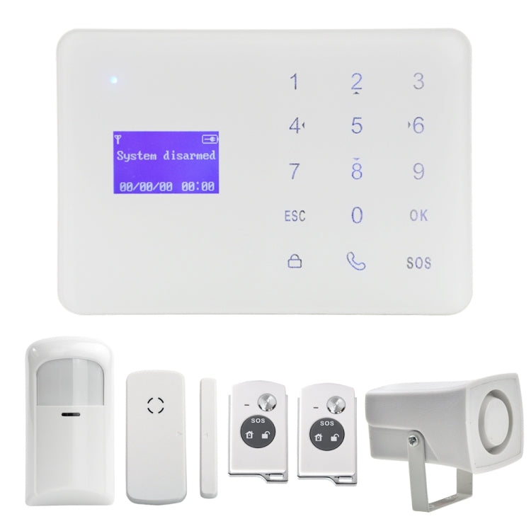YA-700-GSM Wireless Touch Key LCD Display Security GSM Alarm System Kit