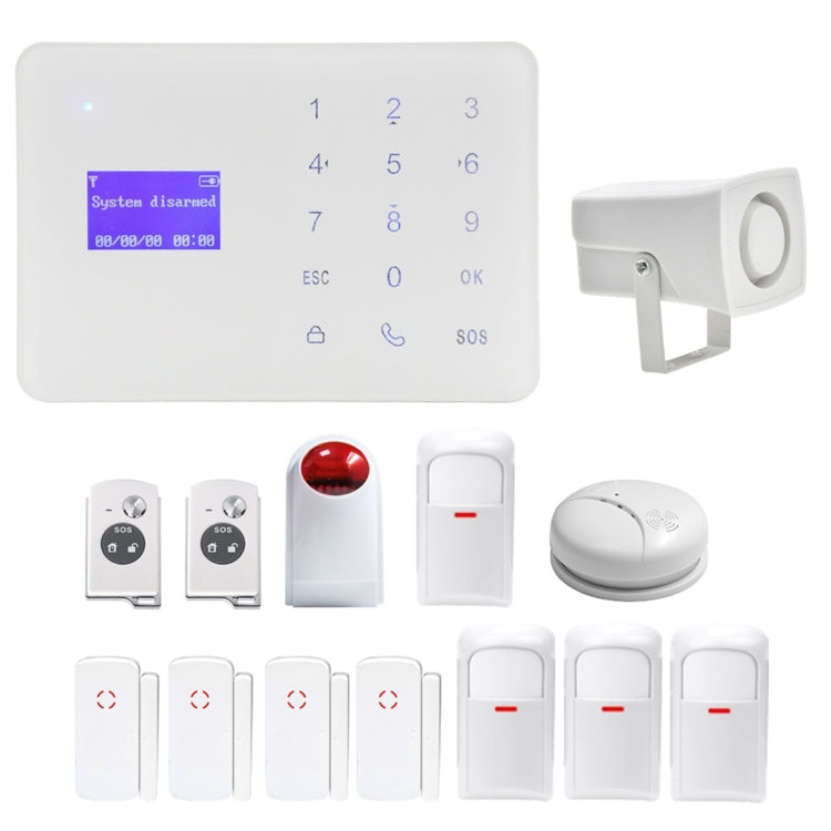 YA-700-GSM-5 Wireless Touch Key LCD Display Security GSM Alarm System Kit
