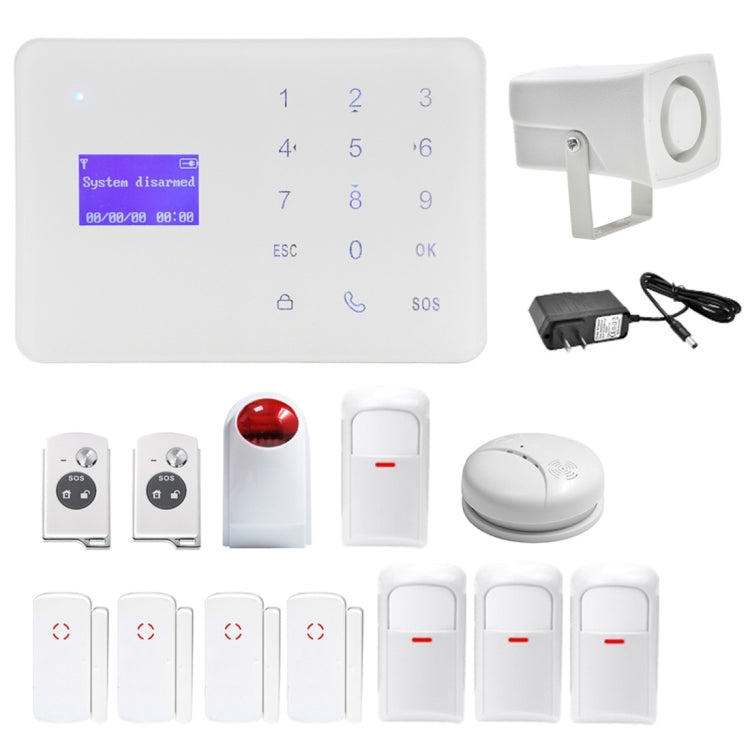 YA-700-GSM-5 Wireless Touch Key LCD Display Security GSM Alarm System Kit