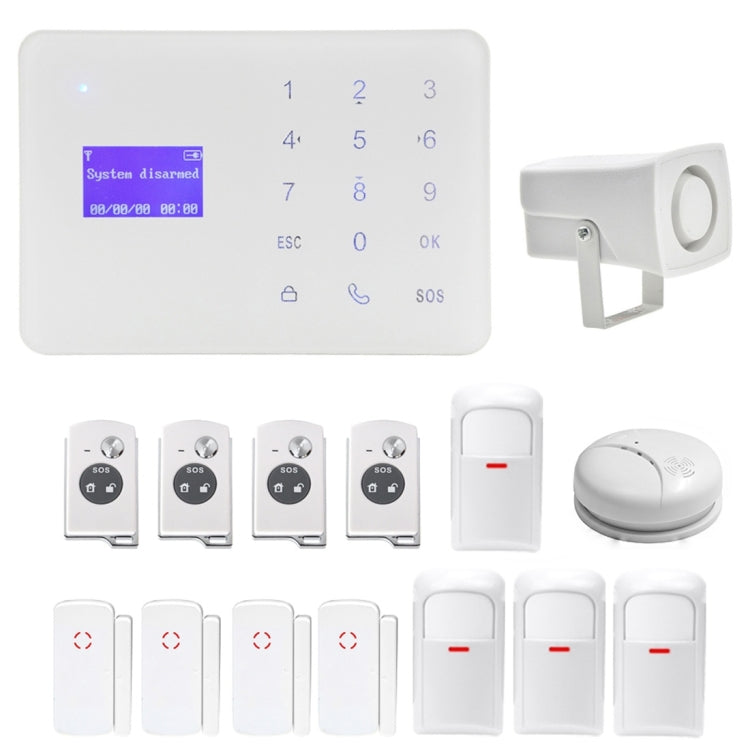 YA-700-GSM-4 Wireless Touch Key LCD Display Security GSM Alarm System Kit