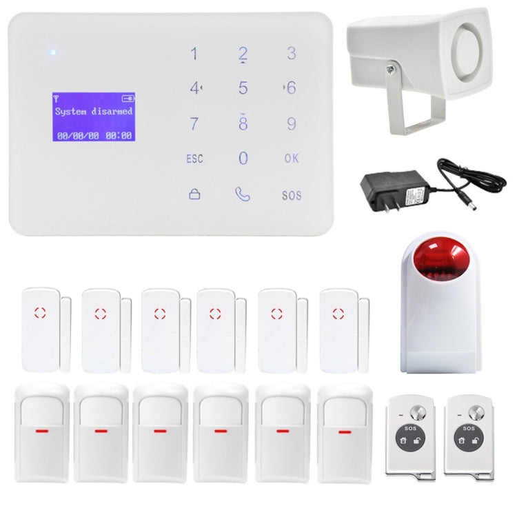 YA-700-GSM-8 Wireless Touch Key LCD Display Security GSM Alarm System Kit