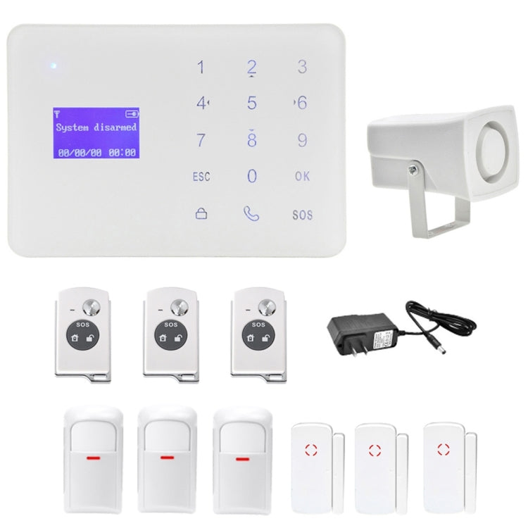 YA-700-GSM-9 Wireless Touch Key LCD Display Security GSM Alarm System Kit