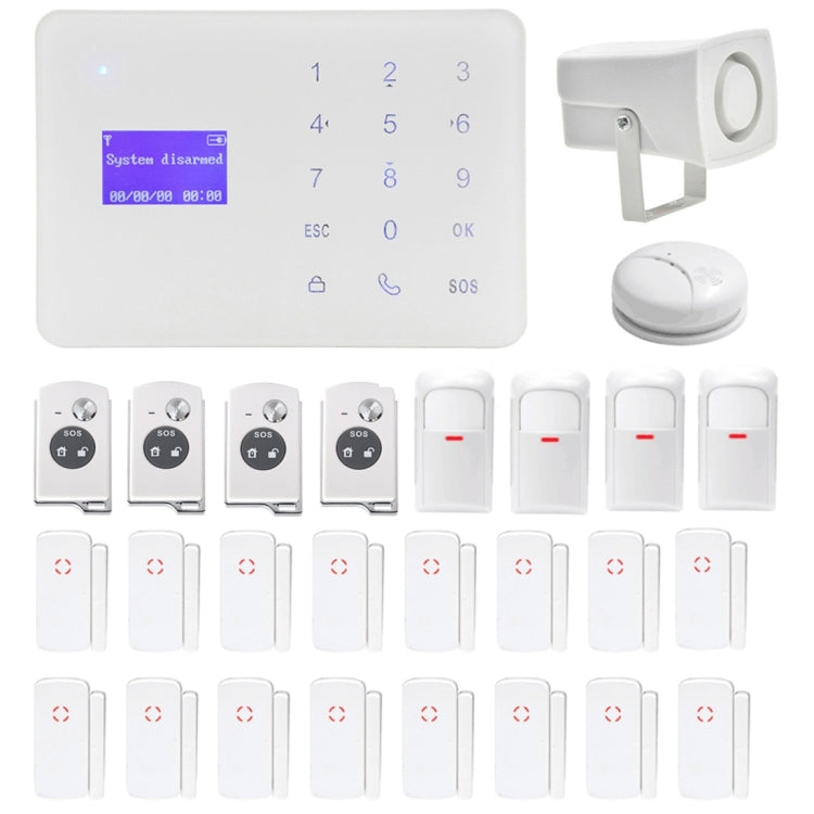 YA-700-GSM-13 Wireless Touch Key LCD Display Security GSM Alarm System Kit