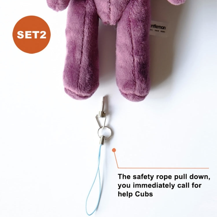 Lenuo LHB Help Bear Loud Personal Alarm with Anti-Rape for Girl and Kids, 120Db Alarm(Brown)