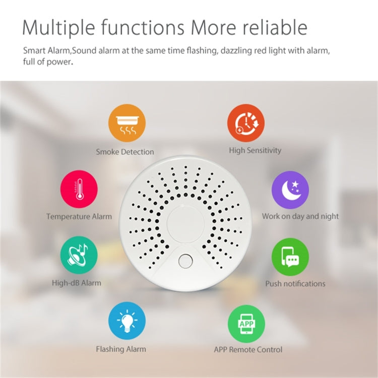 NEO NAS-SD01W WiFi Smoke Detector Sensor, Support Android / IOS systems