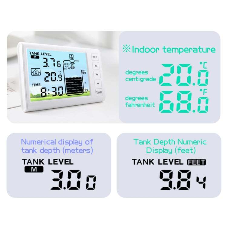 TS-FT003 Solar Charging Ultrasonic Liquid Level Meter