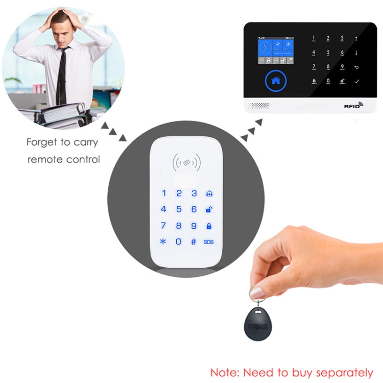 PK-10 Intelligent Alarm System RFID Card Disarm Password Wireless Keypad