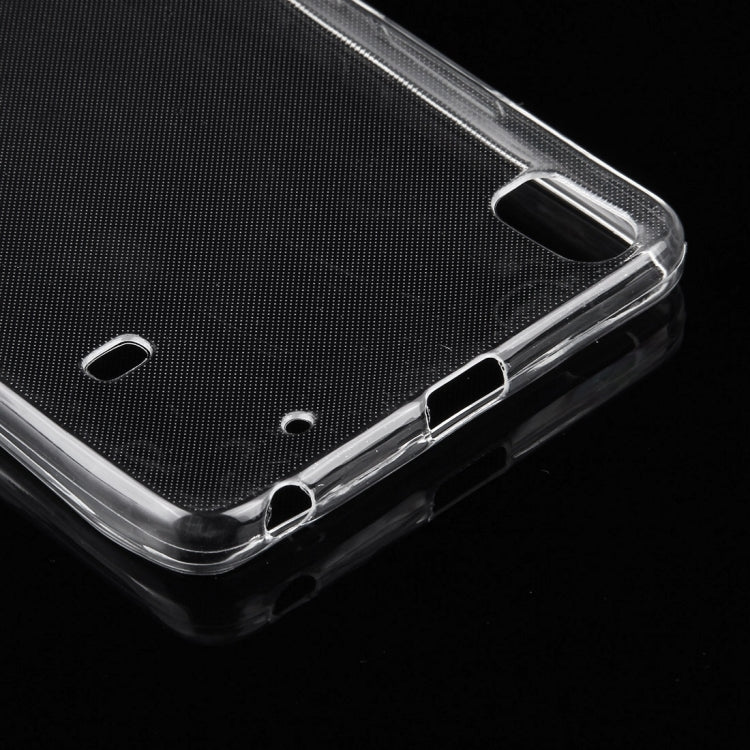 2 in 1 for Lenovo A7600-M (S-MPH-0840) / S8 Transparent Soft TPU Protective Case + Tempered Glass Screen Film