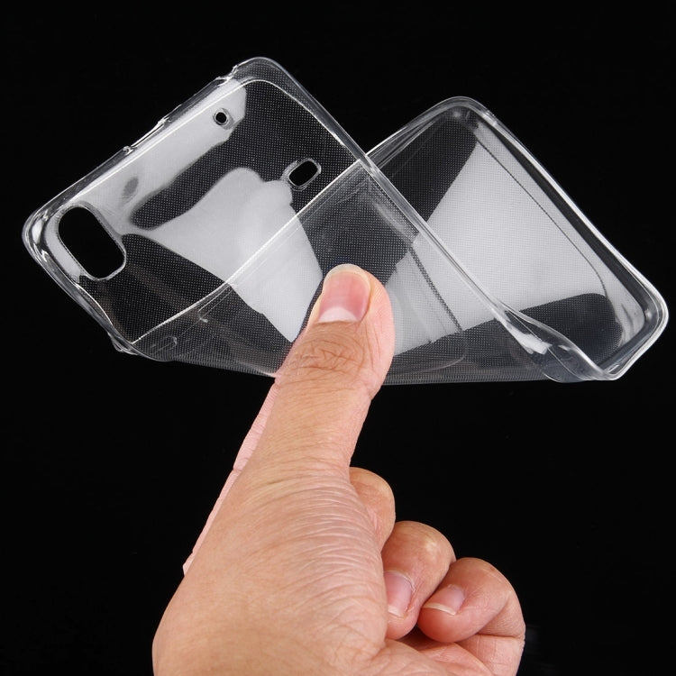2 in 1 for Lenovo A7600-M (S-MPH-0840) / S8 Transparent Soft TPU Protective Case + Tempered Glass Screen Film