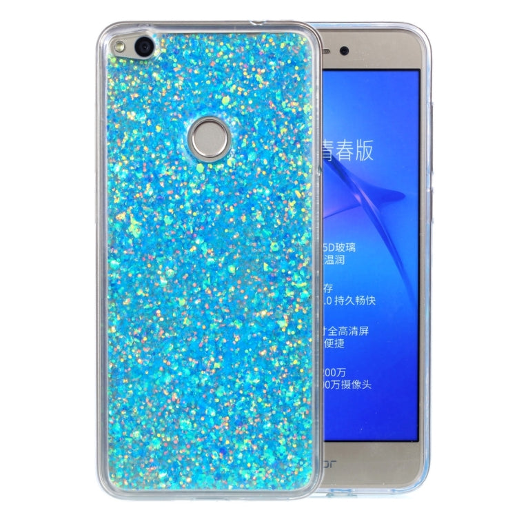 For Huawei  P8 Lite (2017) Glitter Powder Soft TPU Protective Case