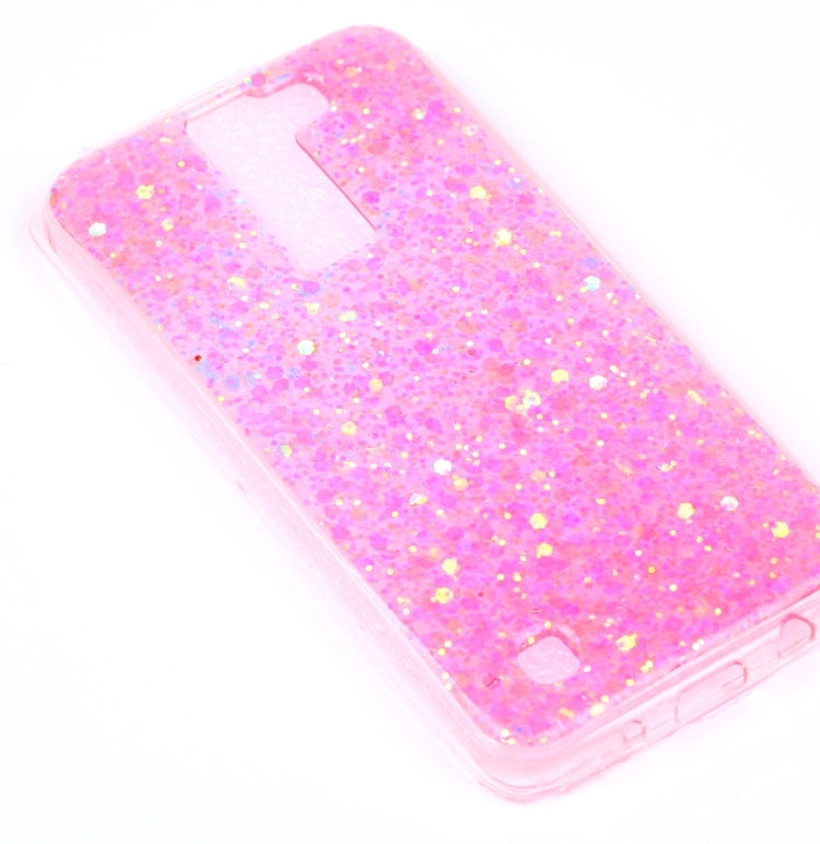 For LG K7 Glitter Powder Soft TPU Protective Case