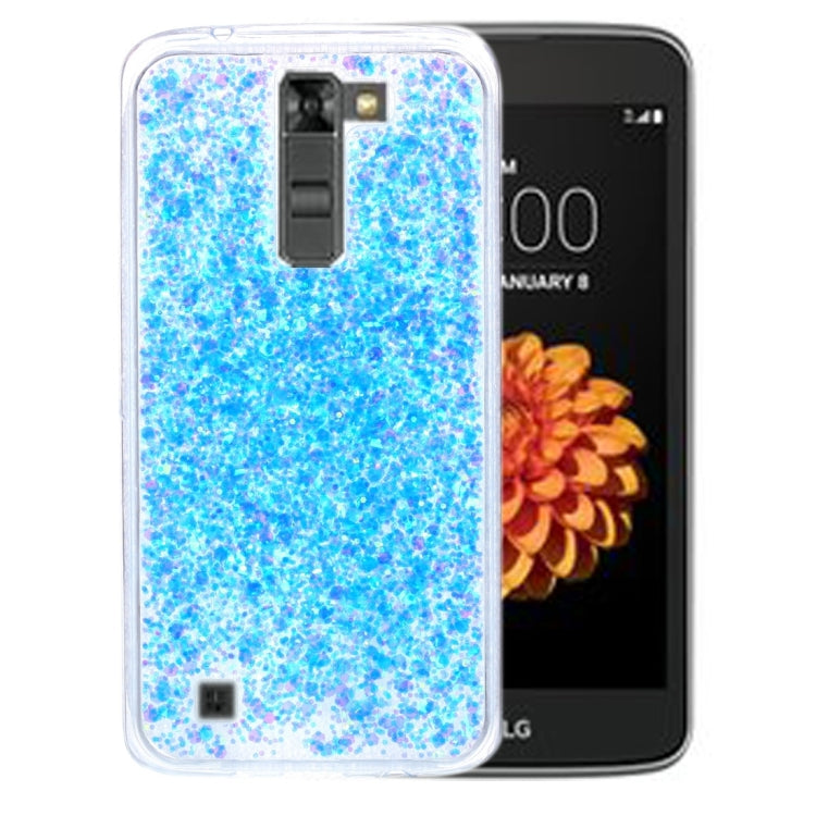 For LG K7 Glitter Powder Soft TPU Protective Case