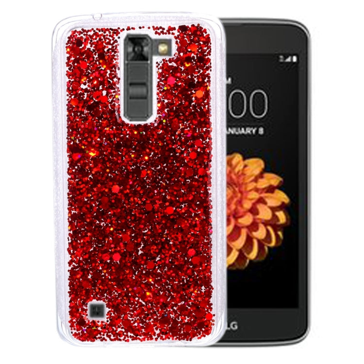 For LG K7 Glitter Powder Soft TPU Protective Case