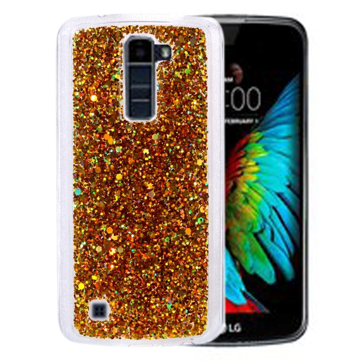 For LG K10 Glitter Powder Soft TPU Protective Case