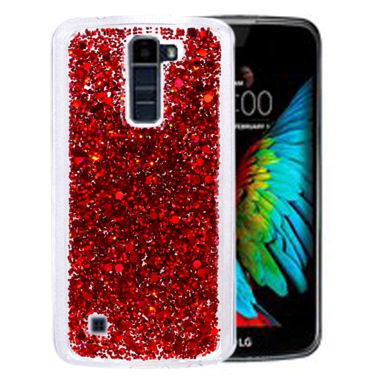 For LG K10 Glitter Powder Soft TPU Protective Case
