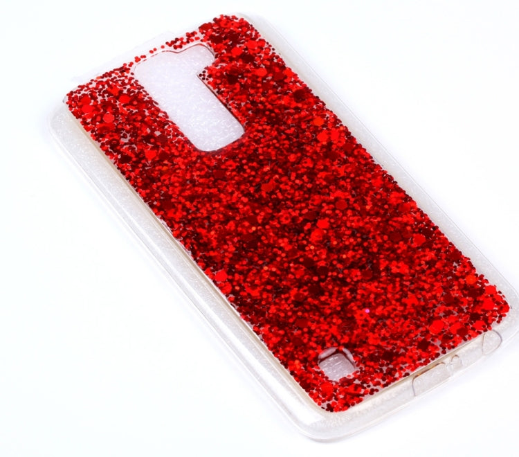 For LG K10 Glitter Powder Soft TPU Protective Case