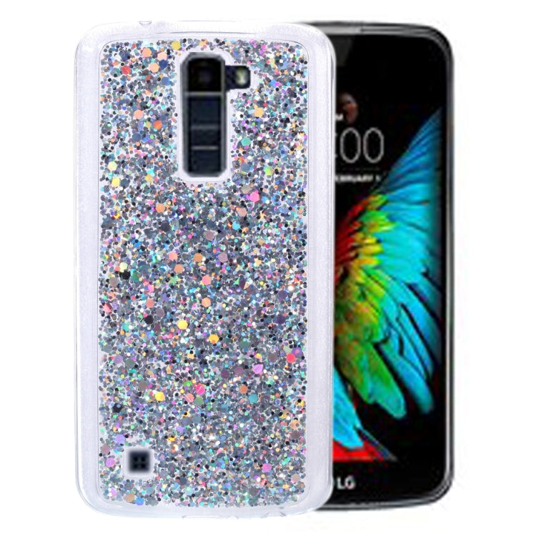 For LG K10 Glitter Powder Soft TPU Protective Case