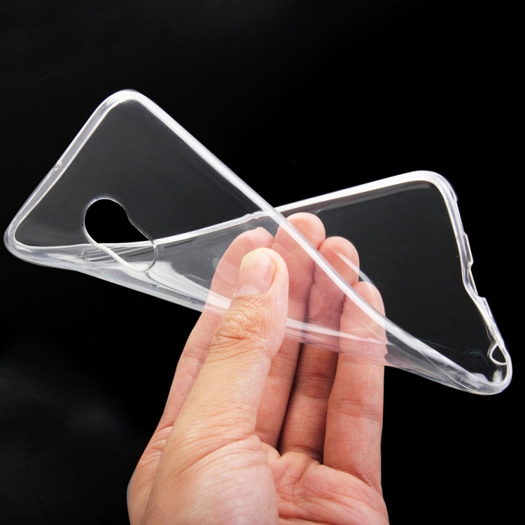 For Meizu  PRO 6 0.75mm Ultra-thin Transparent TPU Protective Case(Transparent)