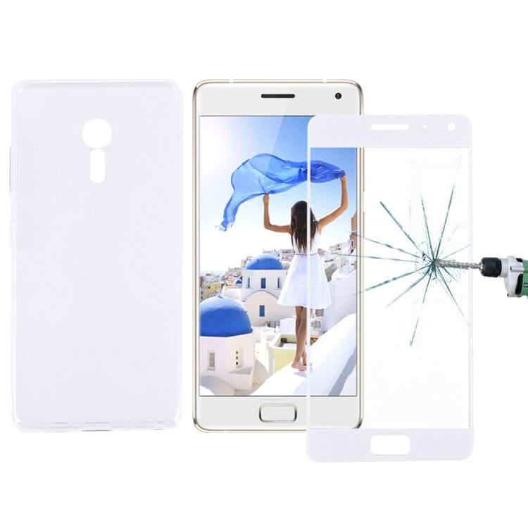 2 in 1 for Lenovo ZUK Z2 Pro (MPH0362) Transparent Soft TPU Protective Case + 0.26mm 9H Surface Hardness Explosion-proof Tempered Glass Screen Film