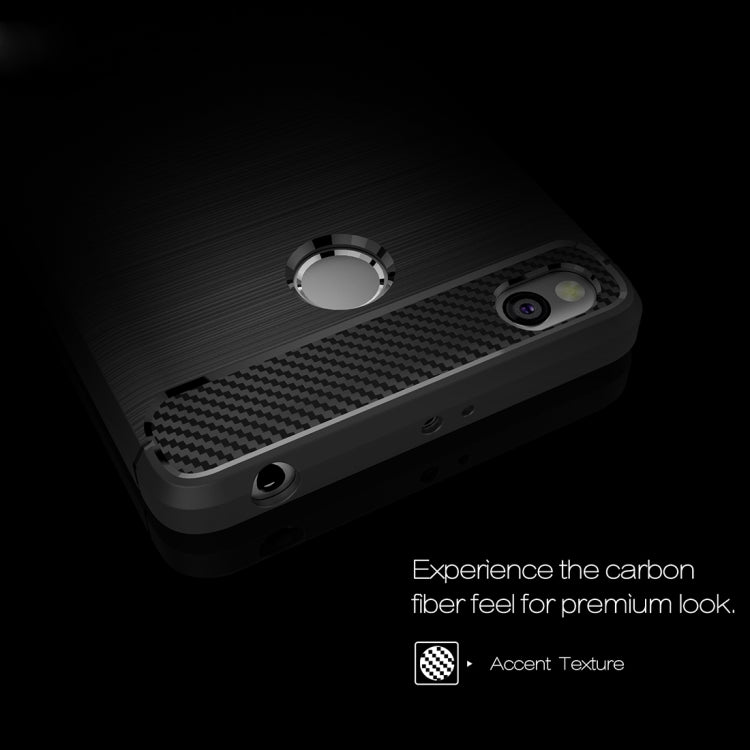 For Xiaomi  Redmi 3S Brushed Texture Carbon Fiber TPU Protective Case