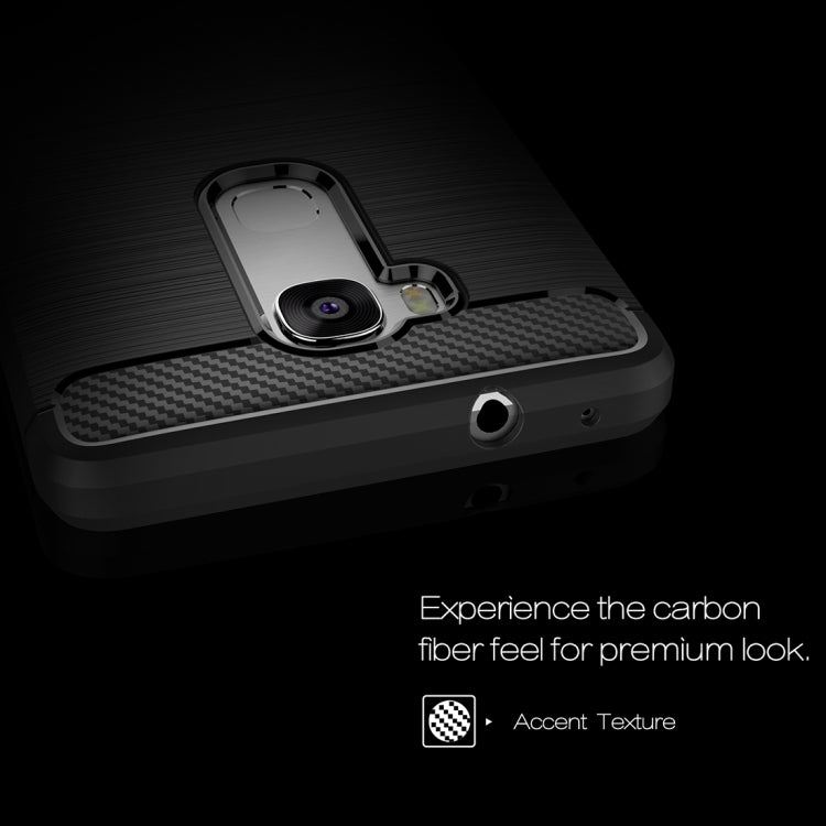 For Huawei  Honor 5X Brushed Texture Carbon Fiber TPU Protective Case