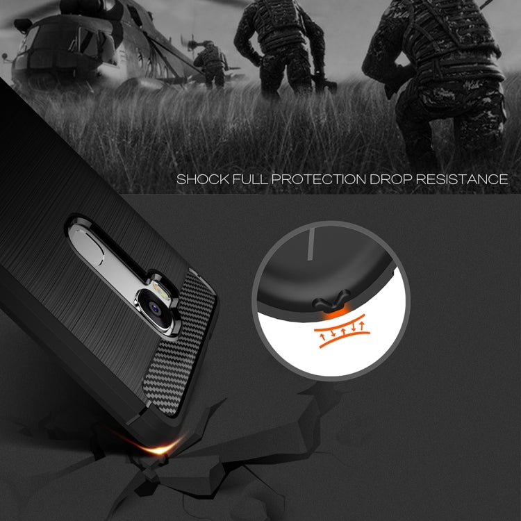For Huawei  Honor 5X Brushed Texture Carbon Fiber TPU Protective Case