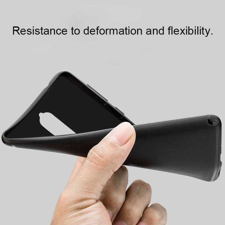 For Nokia 8 Cross Texture 0.3mm Ultra-thin TPU Full Coverage Shockproof Soft Protective Back Cover Case (Red)