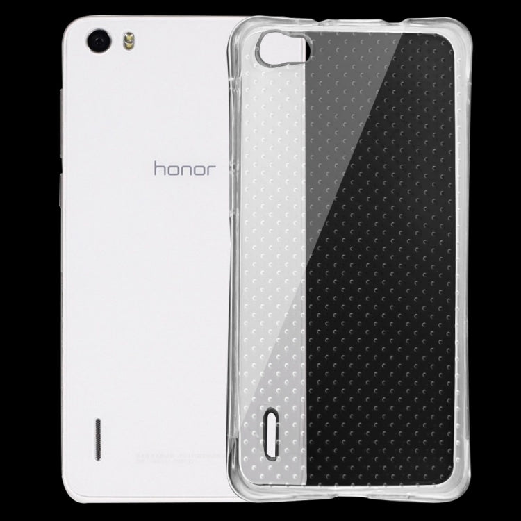 For Huawei  Honor 6 Shock-resistant Cushion TPU Protective Case(Transparent)