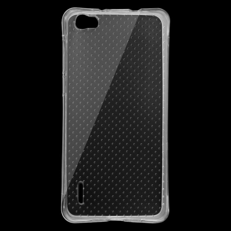 For Huawei  Honor 6 Shock-resistant Cushion TPU Protective Case(Transparent)