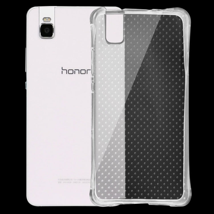 For Huawei  Honor 7i / ATH-AL00 Shock-resistant Cushion TPU Protective Case(Transparent)