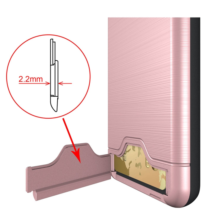 For Google Pixel 2 Brushed Texture Separable PC + TPU Protective Combination Back Case with Holder & Card Slot