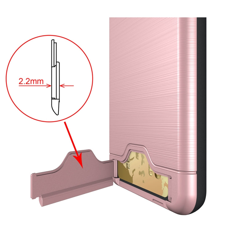 For Google Pixel 2 XL Brushed Texture Separable PC + TPU Protective Combination Back Case with Holder & Card Slot