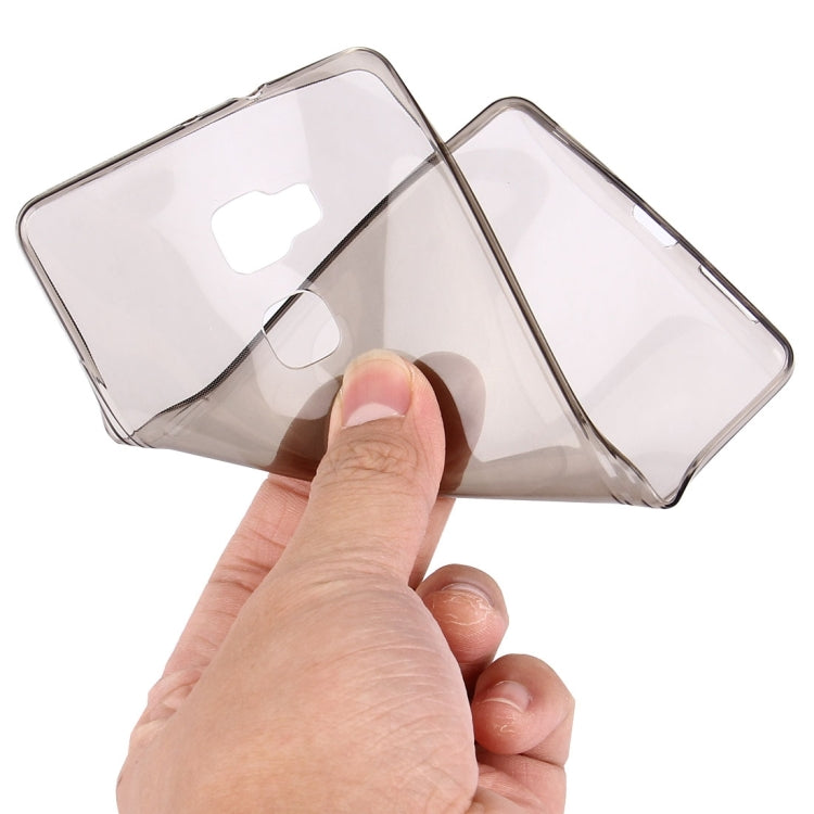 For Huawei  Mate 7S 0.75mm Ultra-thin Transparent TPU Protective Case(Grey)