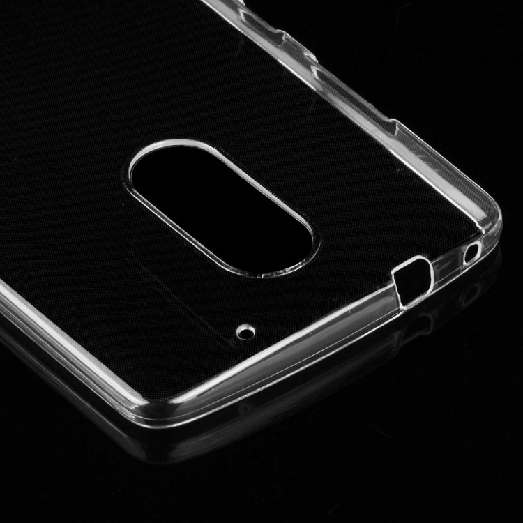 For Lenovo Lemon X3 C50 0.75mm Ultra-thin Transparent TPU Protective Case + Tempered Glass Film Screen Protector