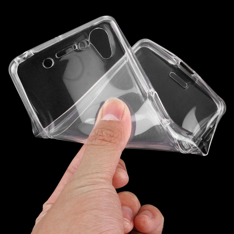 For Sony Xperia X Performance 0.75mm Double-sided Ultra-thin Transparent TPU Protective Case(Transparent)