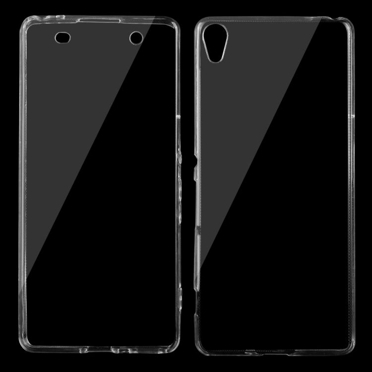 For Sony Xperia XA 0.75mm Double-sided Ultra-thin Transparent TPU Protective Case(Transparent)