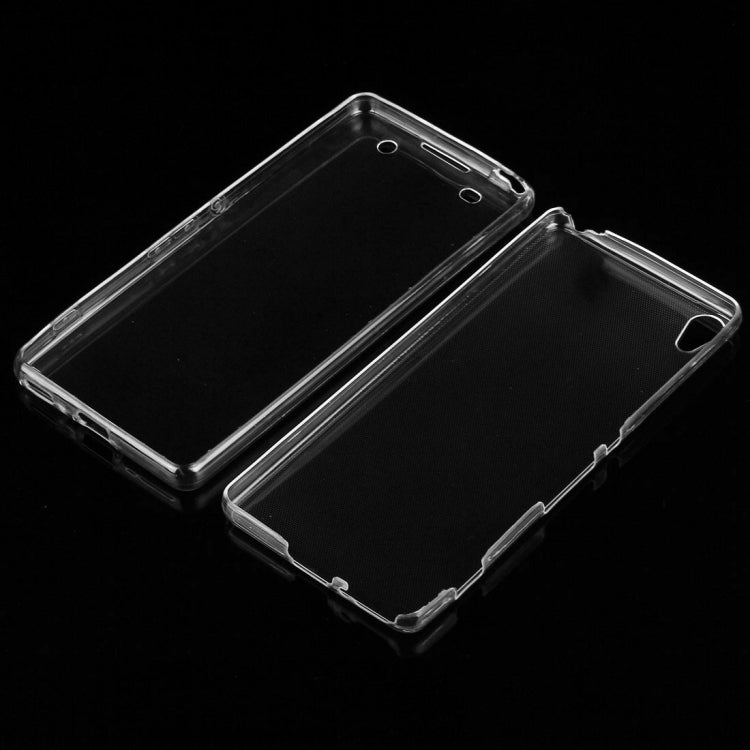 For Sony Xperia XA 0.75mm Double-sided Ultra-thin Transparent TPU Protective Case(Transparent)