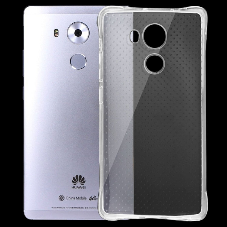 For Huawei  Mate 8 Shock-resistant Cushion TPU Protective Case(Transparent)
