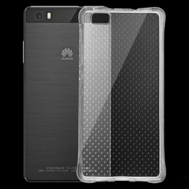 For Huawei  P8 Lite Shock-resistant Cushion TPU Protective Case(Transparent)