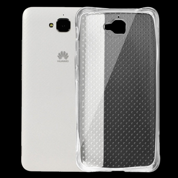 For Huawei  Enjoy 5 Shock-resistant Cushion TPU Protective Case(Transparent)