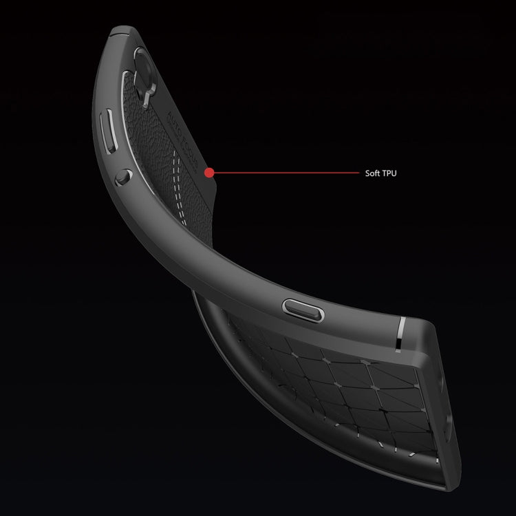 For Sony Xperia XA1 Litchi Texture Design Soft TPU Anti-skip Protective Cover Back Case