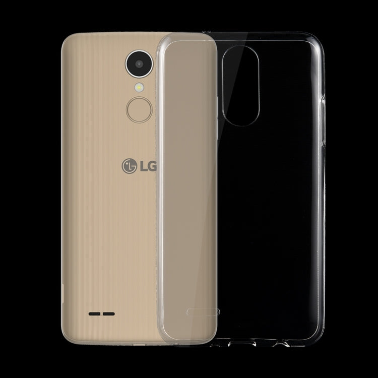 For LG K4 (2017) (EU Version) 0.75mm Ultra-thin Transparent TPU Protective Case(Transparent)