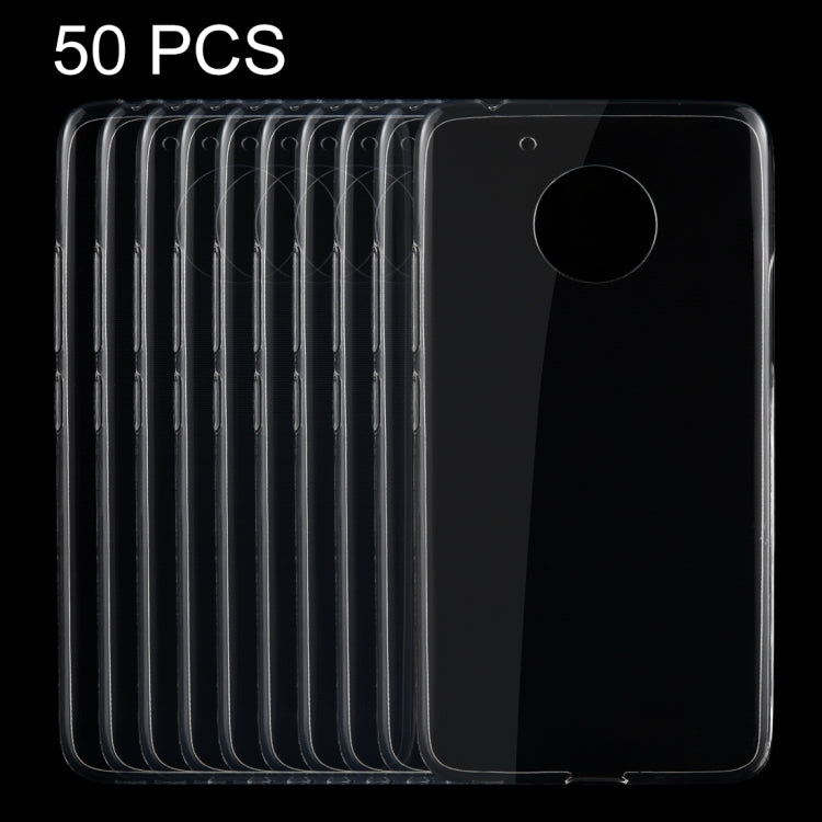 50 PCS for Motorola Moto G (5th Gen.) 0.75mm Ultra-thin Transparent TPU Protective Case
