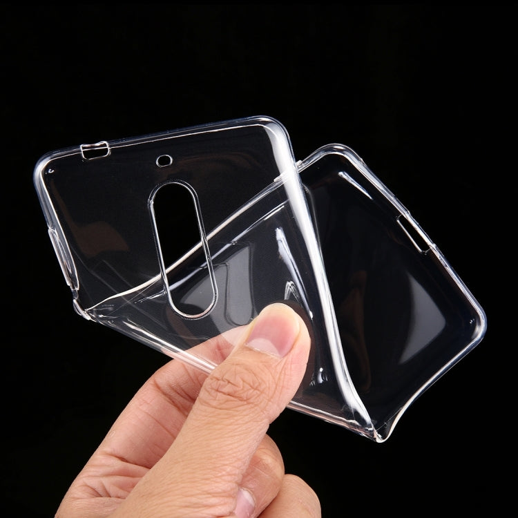 50 PCS for Nokia 5 0.75mm Ultra-thin Transparent TPU Protective Case