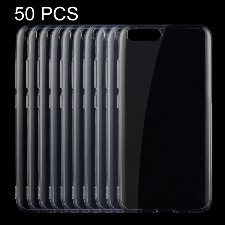50 PCS for Xiaomi Mi 6 0.75mm Ultra-thin Transparent TPU Protective Case