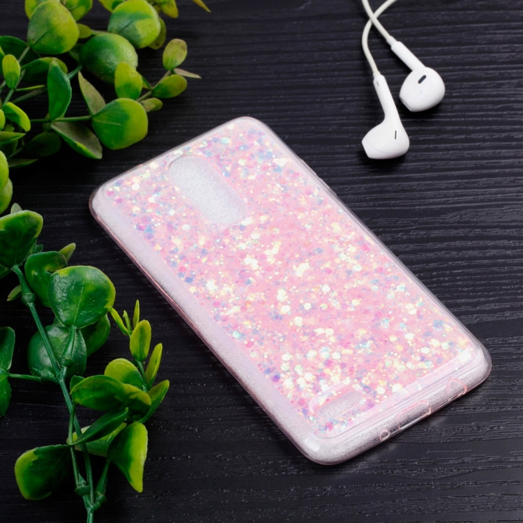 For LG K8 (2017) ( EU Version ) Colorful Glitter Powder Style Protective Soft Cover