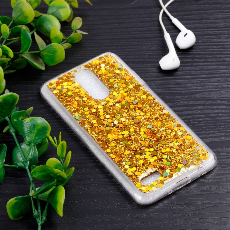 For LG K8 (2017) ( EU Version ) Colorful Glitter Powder Style Protective Soft Cover