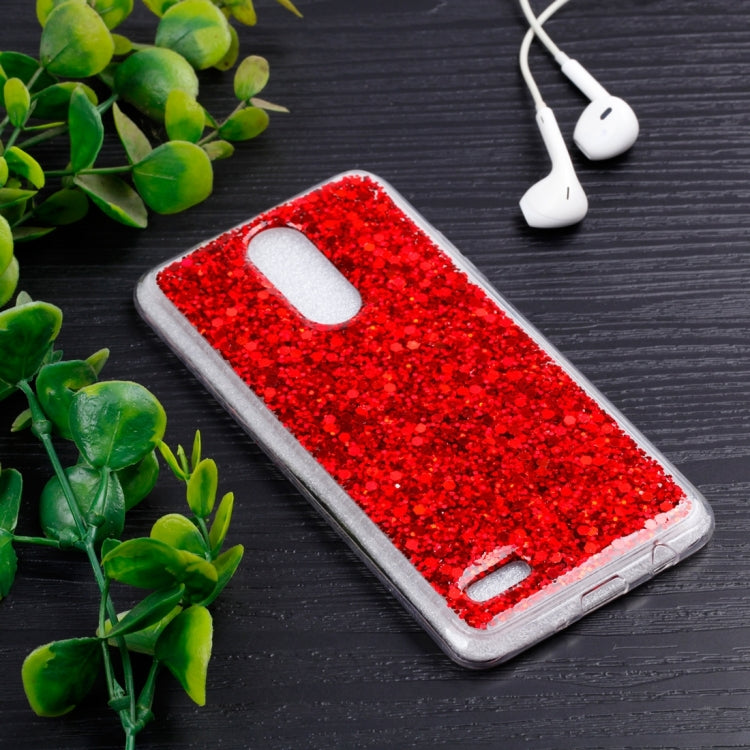 For LG K8 (2017) ( EU Version ) Colorful Glitter Powder Style Protective Soft Cover