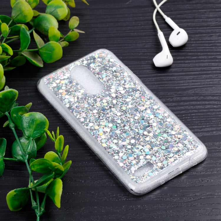 For LG K8 (2017) ( EU Version ) Colorful Glitter Powder Style Protective Soft Cover