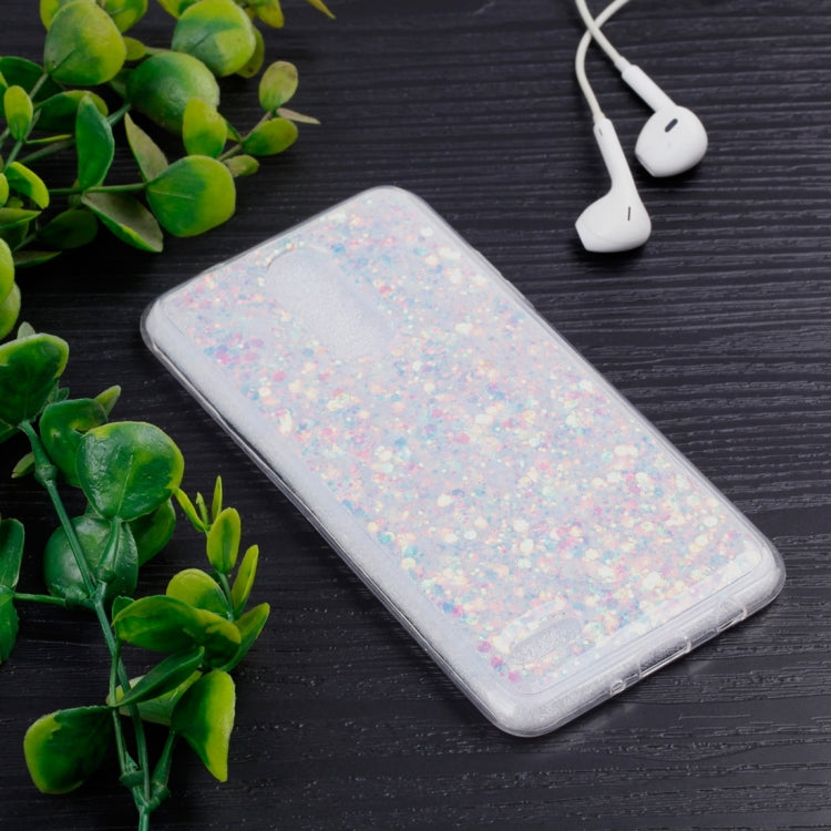For LG K8 (2017) ( EU Version ) Colorful Glitter Powder Style Protective Soft Cover